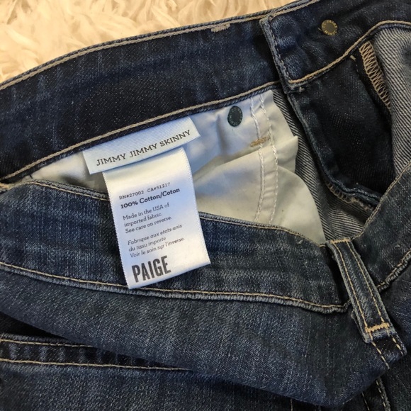 PAIGE Jimmy Jimmy Skinny Distressed Boyfriend Jeans in Riot - Picture 8 of 9